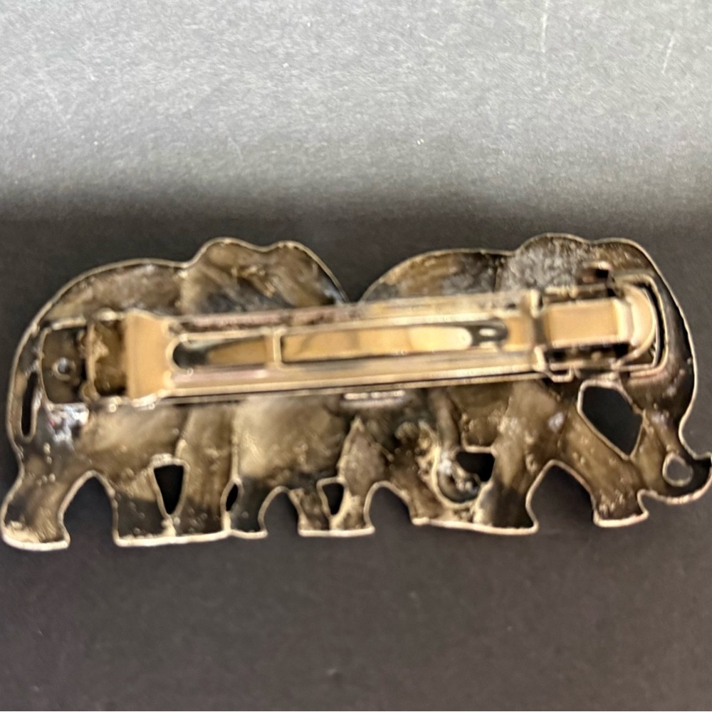 Karina French elephant family barrette - Picture 2 of 2